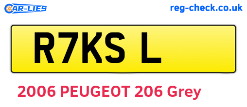 R7KSL are the vehicle registration plates.