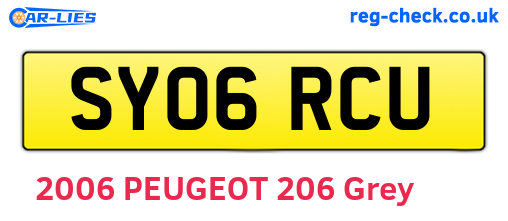 SY06RCU are the vehicle registration plates.
