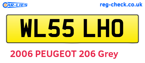 WL55LHO are the vehicle registration plates.
