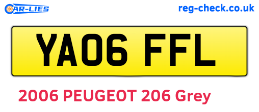 YA06FFL are the vehicle registration plates.