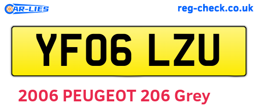 YF06LZU are the vehicle registration plates.