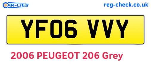 YF06VVY are the vehicle registration plates.
