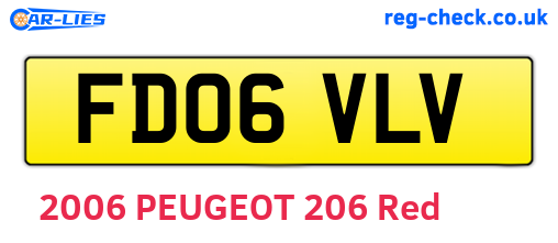 FD06VLV are the vehicle registration plates.