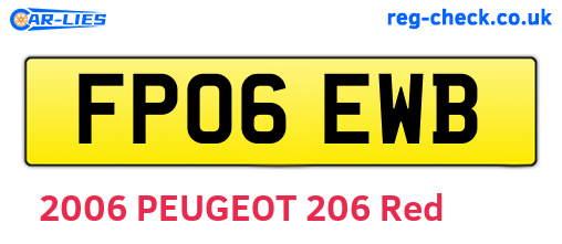 FP06EWB are the vehicle registration plates.