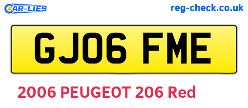 GJ06FME are the vehicle registration plates.