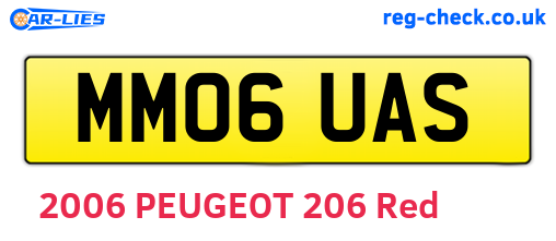 MM06UAS are the vehicle registration plates.
