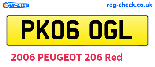 PK06OGL are the vehicle registration plates.