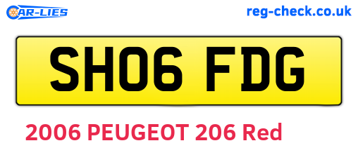 SH06FDG are the vehicle registration plates.