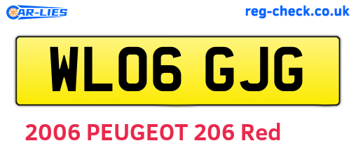 WL06GJG are the vehicle registration plates.