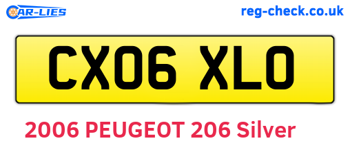CX06XLO are the vehicle registration plates.