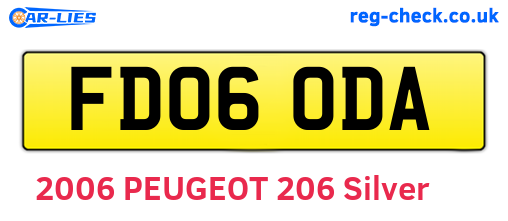 FD06ODA are the vehicle registration plates.