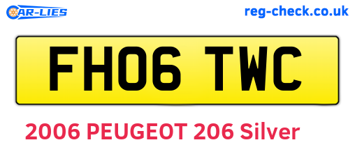 FH06TWC are the vehicle registration plates.