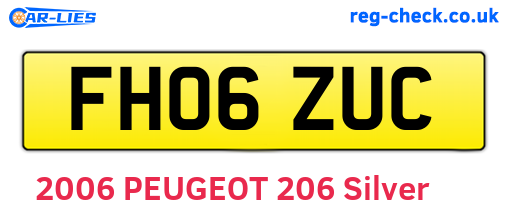 FH06ZUC are the vehicle registration plates.