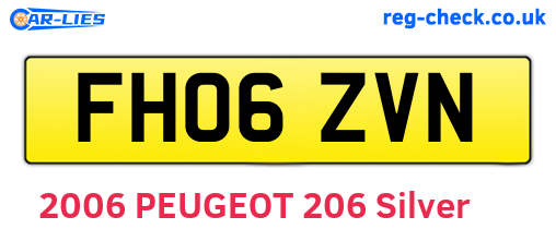 FH06ZVN are the vehicle registration plates.