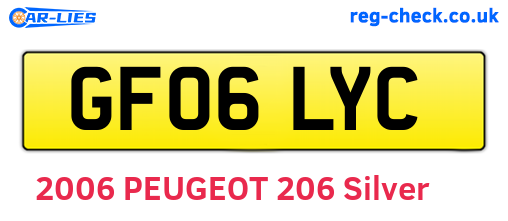GF06LYC are the vehicle registration plates.