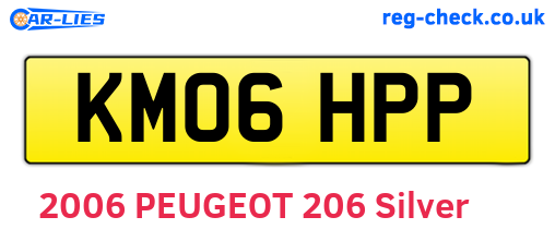 KM06HPP are the vehicle registration plates.