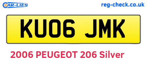 KU06JMK are the vehicle registration plates.