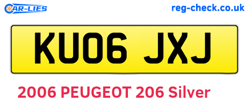 KU06JXJ are the vehicle registration plates.