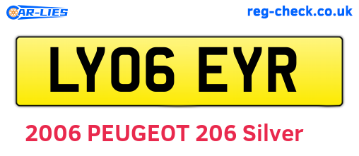 LY06EYR are the vehicle registration plates.