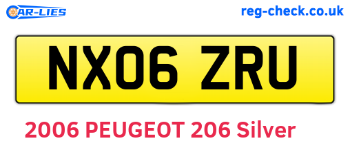 NX06ZRU are the vehicle registration plates.