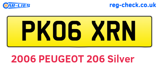 PK06XRN are the vehicle registration plates.