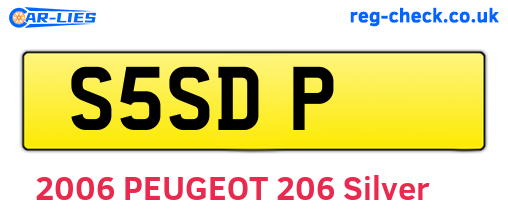 S5SDP are the vehicle registration plates.
