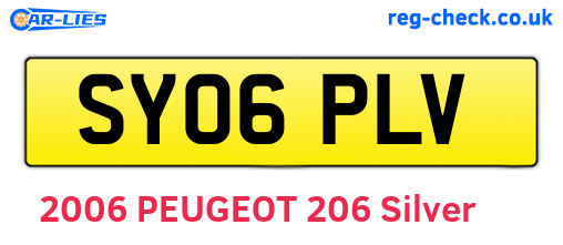SY06PLV are the vehicle registration plates.