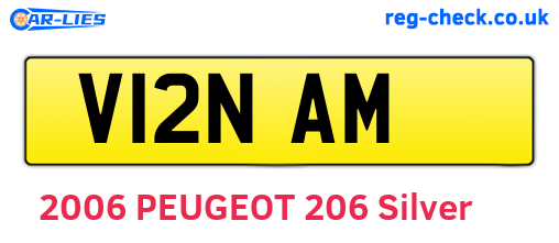 V12NAM are the vehicle registration plates.