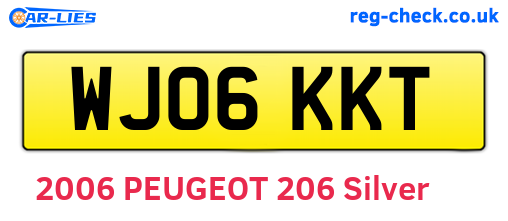 WJ06KKT are the vehicle registration plates.