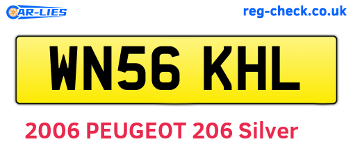 WN56KHL are the vehicle registration plates.