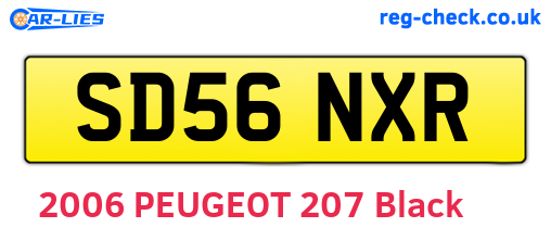 SD56NXR are the vehicle registration plates.