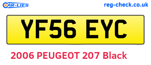 YF56EYC are the vehicle registration plates.