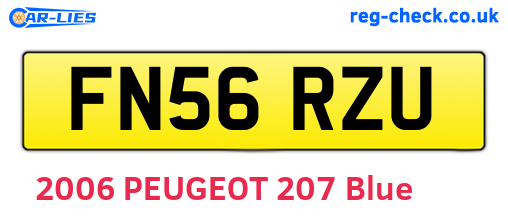 FN56RZU are the vehicle registration plates.