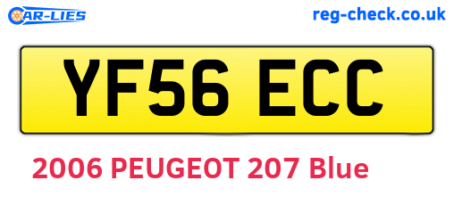 YF56ECC are the vehicle registration plates.