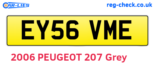 EY56VME are the vehicle registration plates.
