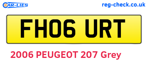 FH06URT are the vehicle registration plates.