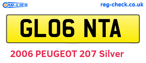 GL06NTA are the vehicle registration plates.