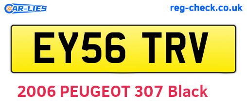EY56TRV are the vehicle registration plates.