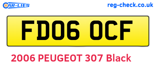 FD06OCF are the vehicle registration plates.