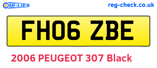 FH06ZBE are the vehicle registration plates.