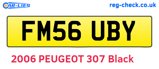 FM56UBY are the vehicle registration plates.