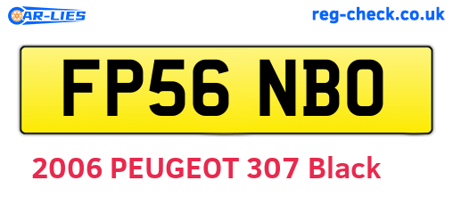 FP56NBO are the vehicle registration plates.