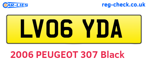 LV06YDA are the vehicle registration plates.