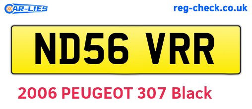 ND56VRR are the vehicle registration plates.