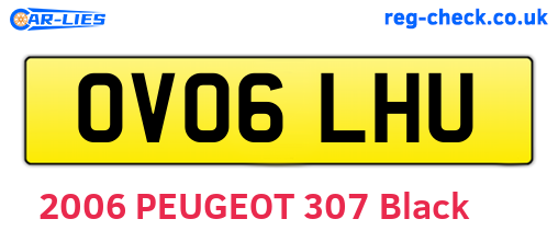 OV06LHU are the vehicle registration plates.