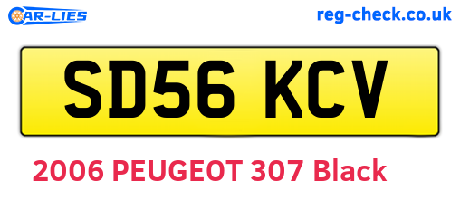 SD56KCV are the vehicle registration plates.