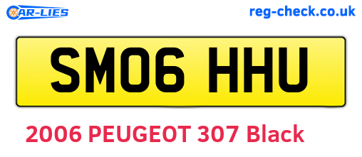 SM06HHU are the vehicle registration plates.