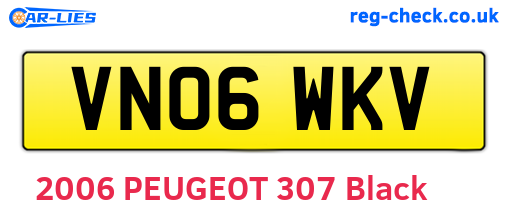 VN06WKV are the vehicle registration plates.