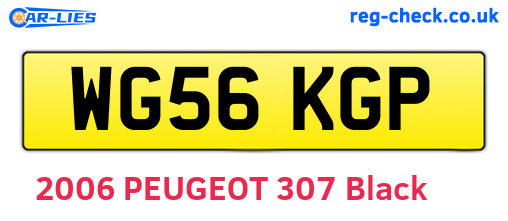 WG56KGP are the vehicle registration plates.
