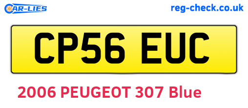 CP56EUC are the vehicle registration plates.